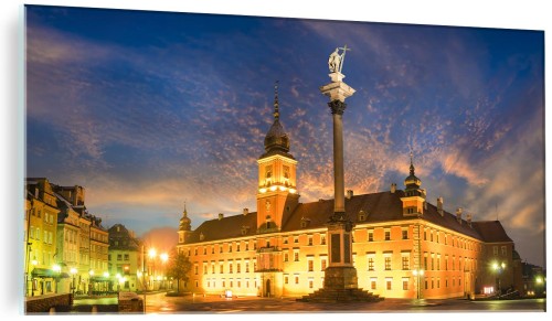 FOTO OBRAZ NA SZKLE Zamek Królewski w Warszawie