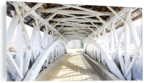 NOWOCZESNY FOTO OBRAZ NA SZKLE do salonu MOST KONSTRUKCJA 