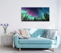 NOWOCZESNY FOTO OBRAZ NA SZKLE ZORZA LAS