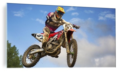 FOTO OBRAZ ZE SZKŁA SPORT CROSS MOTOCROSS