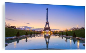 OBRAZ ZE SZKŁA SZKLANY DO SALONU Wieża Eiffla w Paryżu