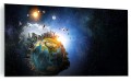 FOTO OBRAZ SZKLANY ABSTRAKCJA ZIEMIA KOSMOS