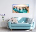 FOTO OBRAZ SZKLANY DO SALONU WYBRZEŻE KLIFY OCEAN