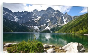 OBRAZ NA SZKLE SZKLANY Morskie Oko Jezioro