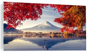 SZKLANY FOTO OBRAZ Fudżi Japonia widok góry