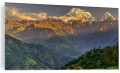 SZKLANY FOTO OBRAZ DO SALONU KRAJOBRAZ GÓRSKI SZCZYTY GÓR