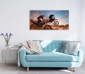 OBRAZ NA SZKLE SZKLANY ŚCIENNY CROSS MOTOCROSS 