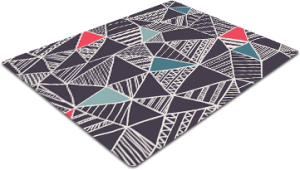 MATA OCHRONNA pod fotel Abstrakcja Trójkąty Line Art