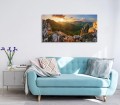 OBRAZ SZKLANY DO SALONU GÓRSKIE SZCZYTY GÓRY