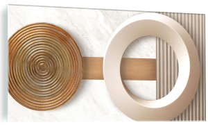 ELEGANCKI FOTO OBRAZ SZKLANY DO BIURA KOŁA NOWOCZESNY 