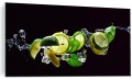FOTO OBRAZ SZKLANY DO KUCHNI JADALNI LIMONKA CYTRYNA