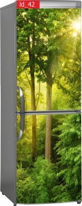 Naklejka, Okleina Laminowana na Lodówkę Las Drzewa