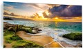 Foto Obraz Szklany do salonu Zachód Słońca Morze 