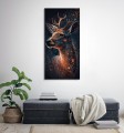 ELEGANCKI Foto Obraz Szklany do salonu sypialni JELEŃ POROŻE