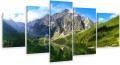Obraz 5-części na płótnie tryptyk Tatry Góry Morskie Oko 