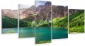 Obraz MORSKIE OKO JEZIORO TATRY GÓRY tryptyk na płótnie 
