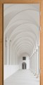 FOTOTAPETA OKLEINA NA DRZWI KOLUMNY KORYTARZ
