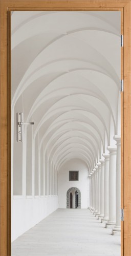 FOTOTAPETA OKLEINA NA DRZWI KOLUMNY KORYTARZ