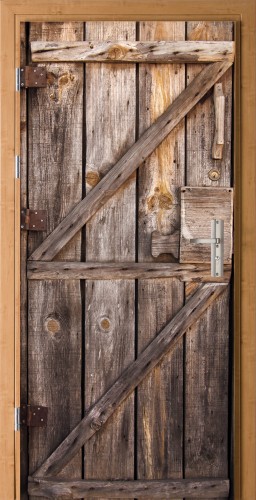 Stare drewniane drzwi naklejka fototapeta na drzwi