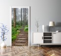 Naklejka fototapeta na drzwi leśna ścieżka las