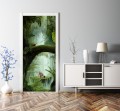 FOTOTAPETA OKLEINA NA DRZWI DŻUNGLA TYGRYSY TROPIKI LAS