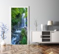 FOTOTAPETA OKLEINA NA DRZWI WODOSPAD NATURA LAS 
