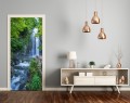 FOTOTAPETA OKLEINA NA DRZWI WODOSPAD NATURA LAS 