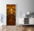 FOTOTAPETA OKLEINA NA DRZWI WINO PIWNICA BECZKI 