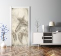 FOTOTAPETA OKLEINA NA DRZWI boho liście palmy natura