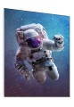 OBRAZ SZKLANY KOSMOS GWIAZDY MGŁAWICE ASTRONAUTA