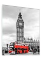 OBRAZ SZKLANY DO SALONU LONDYN BIG BEN CZERWONY AUTOBUS