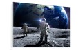 OBRAZ SZKLANY DO SALONU KOSMOS ASTRONAUCI KSIĘŻYC ZIEMIA