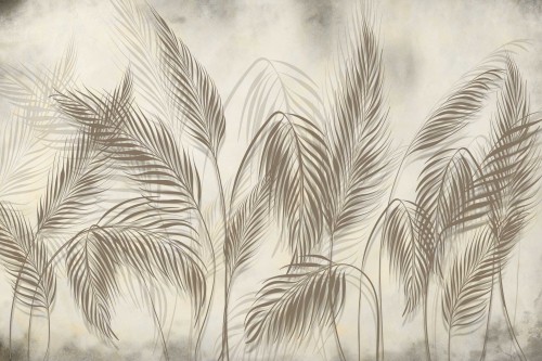 Fototapeta do salonu sypialni LIŚCIE PALMOWE 