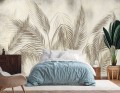 Fototapeta do salonu sypialni LIŚCIE PALMOWE 
