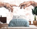 NOWOCZESNA FOTOTAPETA 3D DO SALONU SYPIALNI DŁONIE DOTYK