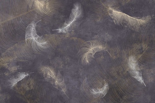 NOWOCZESNA FOTOTAPETA DO SALONU SYPIALNI PIÓRA PIÓRKA 3D 