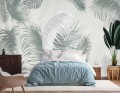 FOTOTAPETA DO SALONU SYPIALNI NOWOCZESNE LIŚCIE NATURA