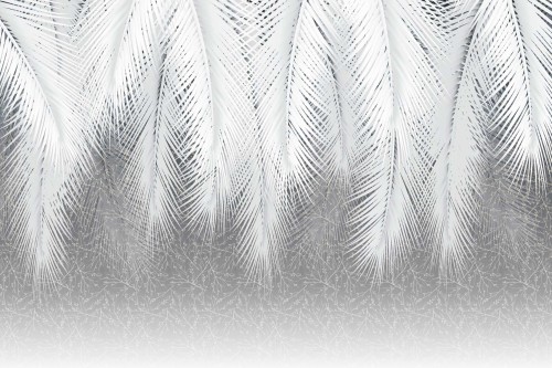 FOTOTAPETA DO SALONU SYPIALNI NOWOCZESNE LIŚCIE 3D 