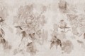 FOTOTAPETA DO SALONU SYPIALNI KWIATY SEPIA RETRO
