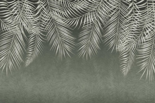 FOTOTAPETA DO SALONU SYPIALNI LIŚCIE TROPIKALNE