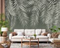 FOTOTAPETA DO SALONU SYPIALNI LIŚCIE TROPIKALNE