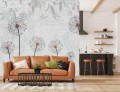 FOTOTAPETA DO SALONU SYPIALNI BETON DMUCHAWCE NATURA