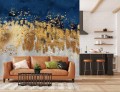 NOWOCZESNA FOTOTAPETA DO SALONU SYPIALNI ZŁOTO GRANAT