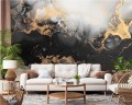 FOTOTAPETA DO SALONU SYPIALNI ELEGANCKI KAMIEŃ ZŁOTO