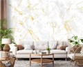 NOWOCZESNA FOTOTAPETA DO SALONU SYPIALNI MARMUR ZŁOTO