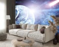 FOTOTAPETA DO SALONU SYPIALNI KOSMOS PLANETY GWIAZDY