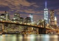 FOTOTAPETA DO SALONU SYPIALNI MANHATTAN MOST NOC