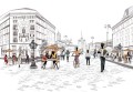 FOTOTAPETA DO SALONU SYPIALNI ABSTRAKCYJNY PARYŻ 