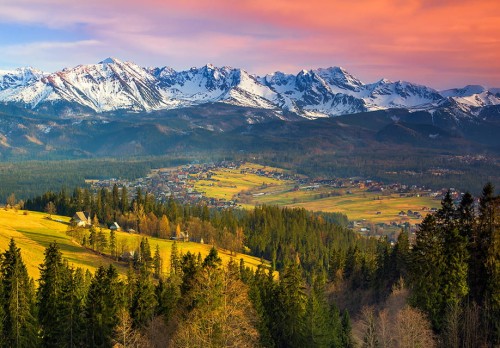 FOTOTAPETA DO SALONU SYPIALNI TATRY WIDOK GÓRY SZCZYTY