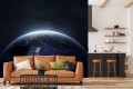 FOTOTAPETA DO SALONU SYPIALNI KOSMOS ZIEMIA ZŁOTO 
